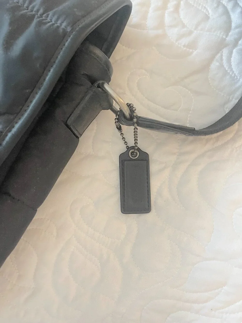 Coach Black Quilted Messenger/Laptop Bag F70507